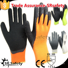 SRSAFETY 7G Nappy Acrylic Winter Gloves,Foam Latex Gloves made in china